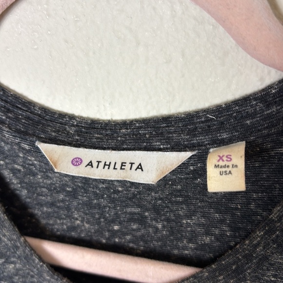 Athleta Activewear Tank Dark Gray Crew Neck Sleeveless Cotton Blend size XS - Picture 3 of 8
